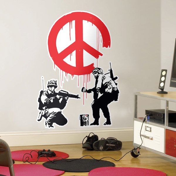 Vinilos Decorativos: Banksy, Ejércitos por la Paz