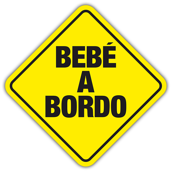 Pegatinas: Señal bebé a bordo