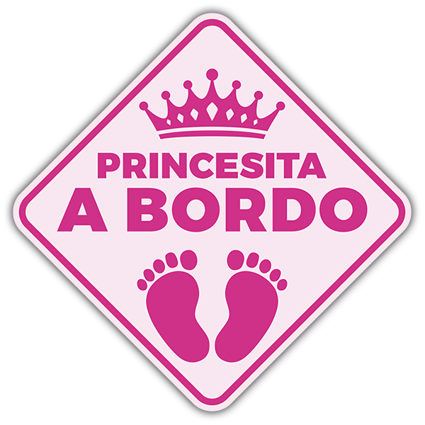 Pegatinas: Princesita a bordo