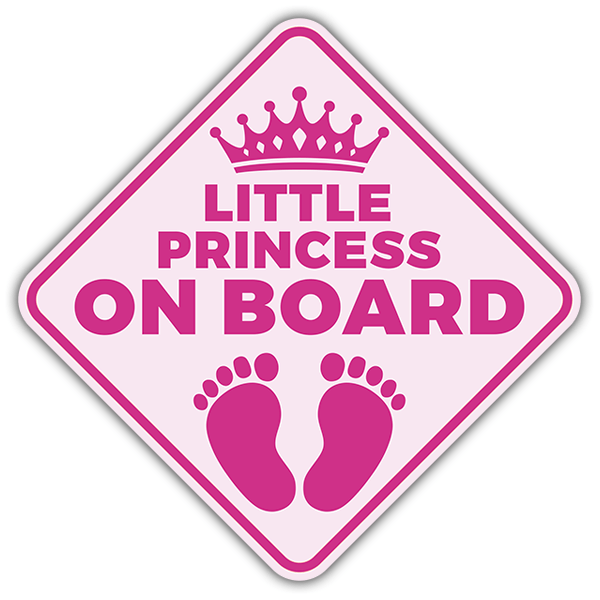Pegatinas: Princesita a bordo - inglés