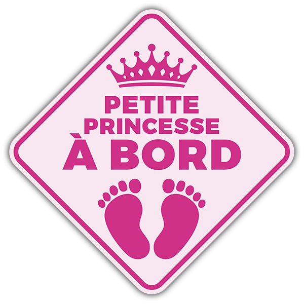 Pegatinas: Princesita a bordo - francés