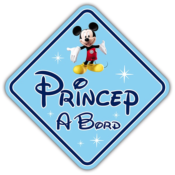 Pegatinas: Princep a Bord Disney - català