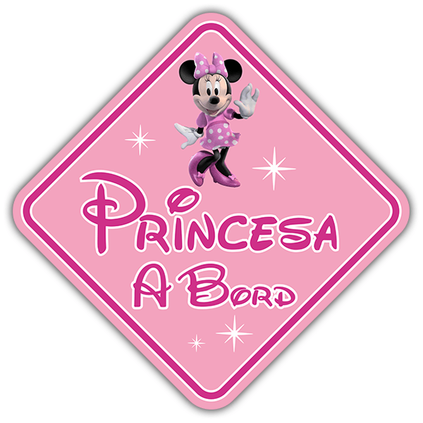 Pegatinas: Princesa a Bord Disney - català