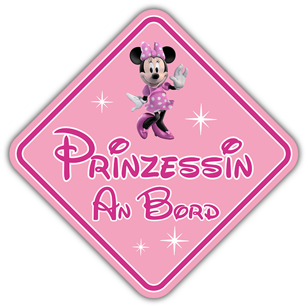 Pegatinas: Princesa a Bordo Disney - alemán