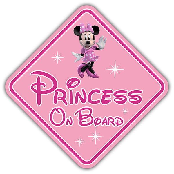 Pegatinas: Princesa a Bordo Disney - inglés