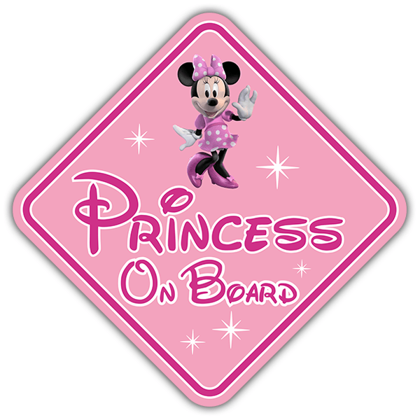 Pegatinas: Princesa a Bordo Disney Inglés