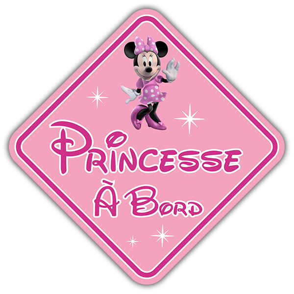 Pegatinas: Princesa a Bordo Disney - francés
