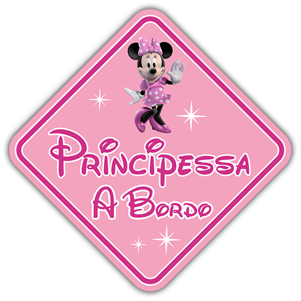Pegatinas: Princesa a Bordo Disney - italiano