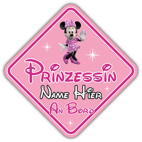 Pegatinas: Princesa a Bordo Personalizado - alemán