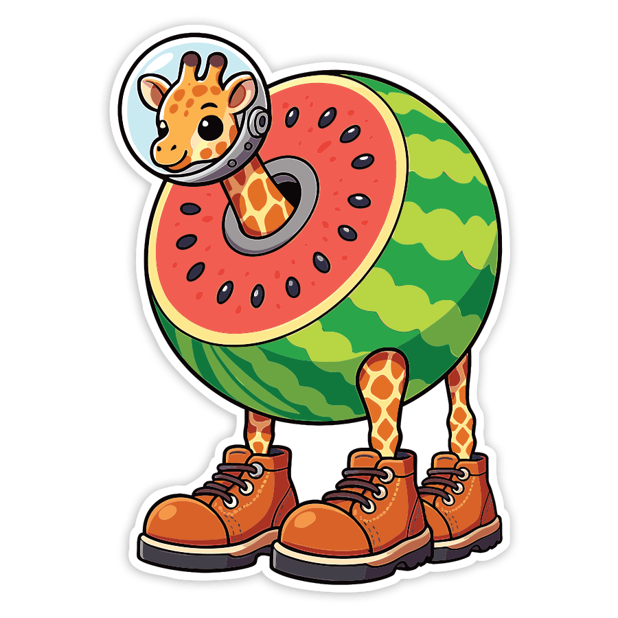 Pegatinas: Girafa Celestre