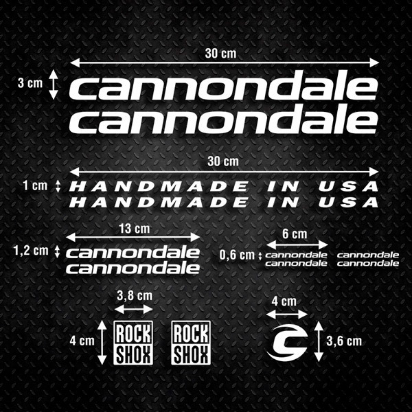 Pegatinas: Kit Bicicleta BTT Cannondale