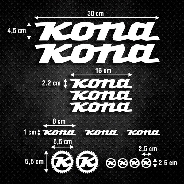 Pegatinas: Kit Bicicleta BTT Kona