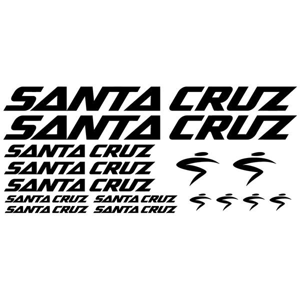 Pegatinas: Set 15X Bicicleta BTT Santa Cruz