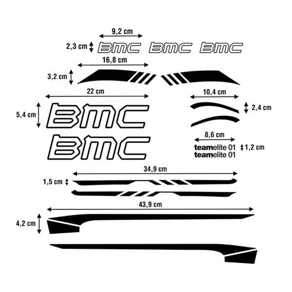 Pegatinas: Set 15X para bici BMC
