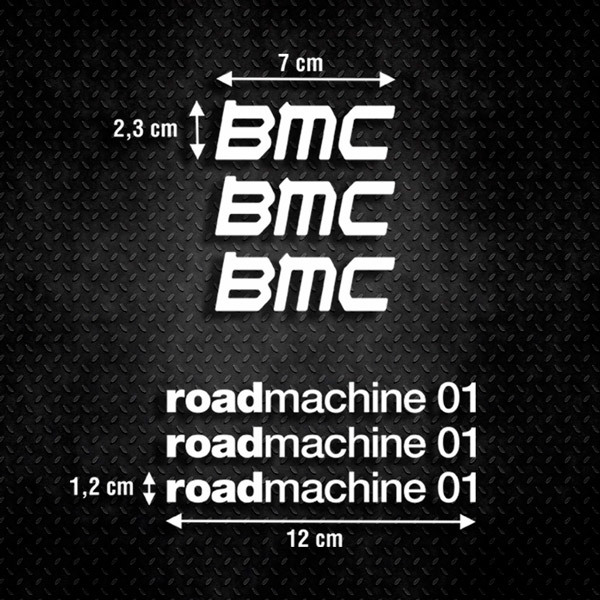 Pegatinas: Set 6X BMC roadmachine 01