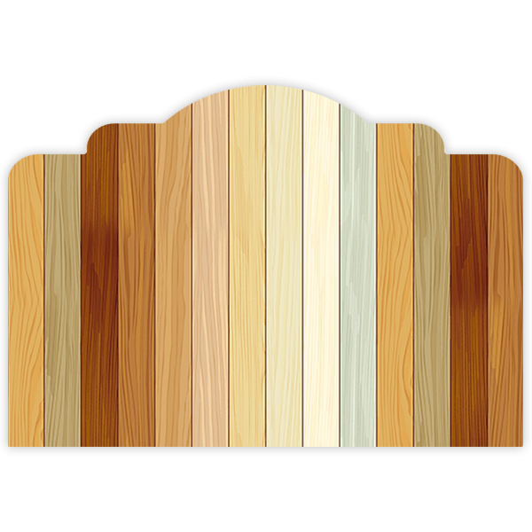 Vinilos Decorativos: Cabecero Tablas de madera