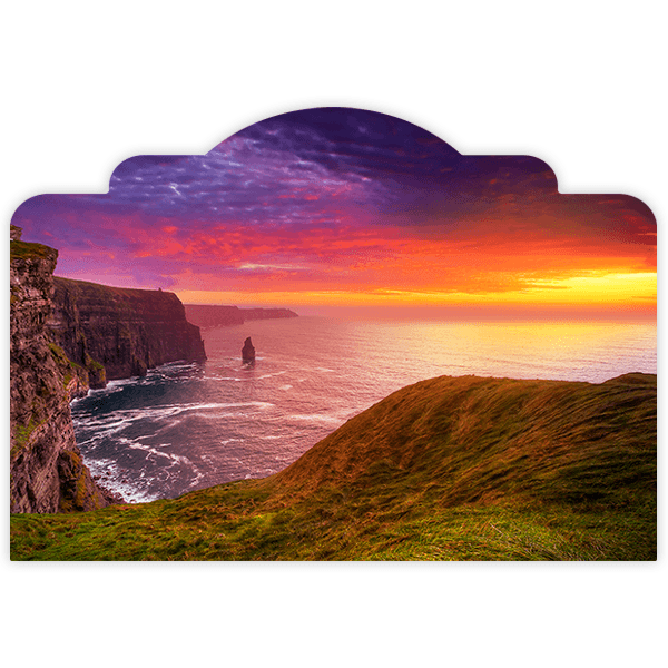 Vinilos Decorativos: Cabecero Acantilados de Irlanda