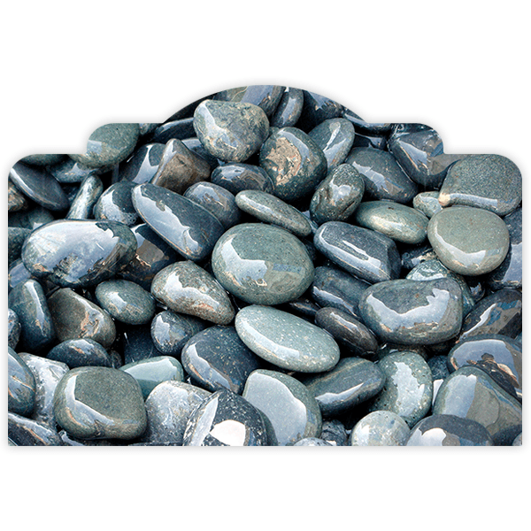 Vinilos Decorativos: Cabecero Piedras de río