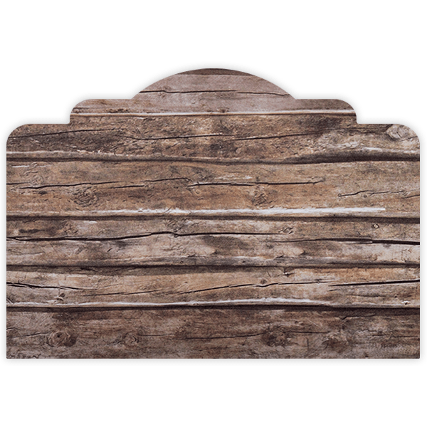Vinilos Decorativos: Cabecero Madera envejecida