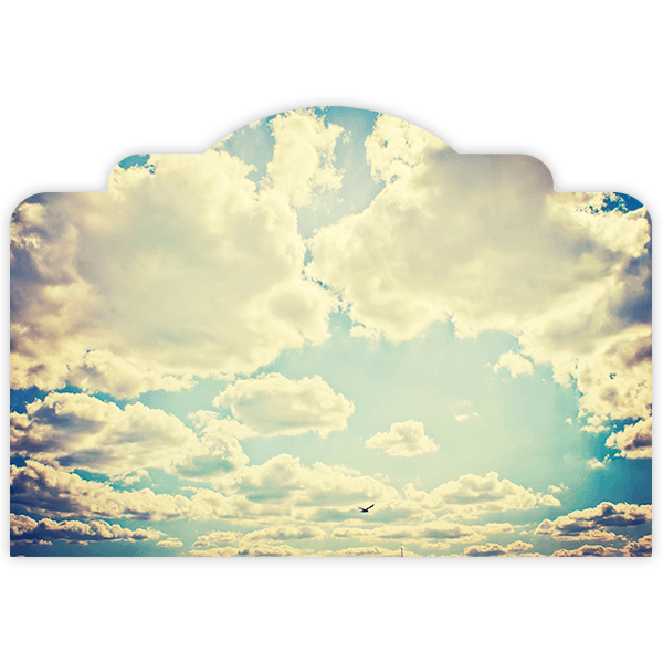 Vinilos Decorativos: Cabecero de Nubes