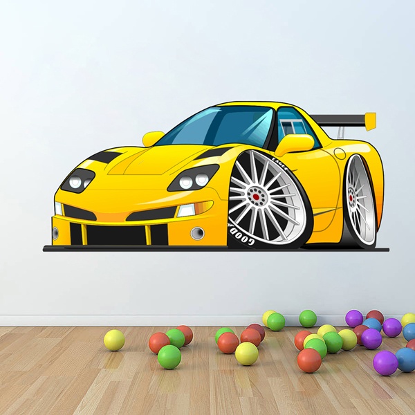 Vinilos Infantiles: Cartoon Car