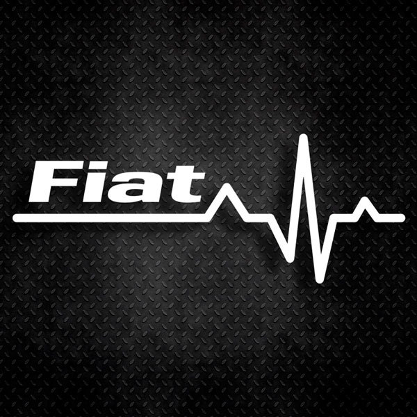 Pegatinas: Cardiograma Fiat