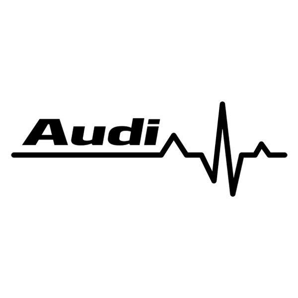 Pegatinas: Cardiograma Audi