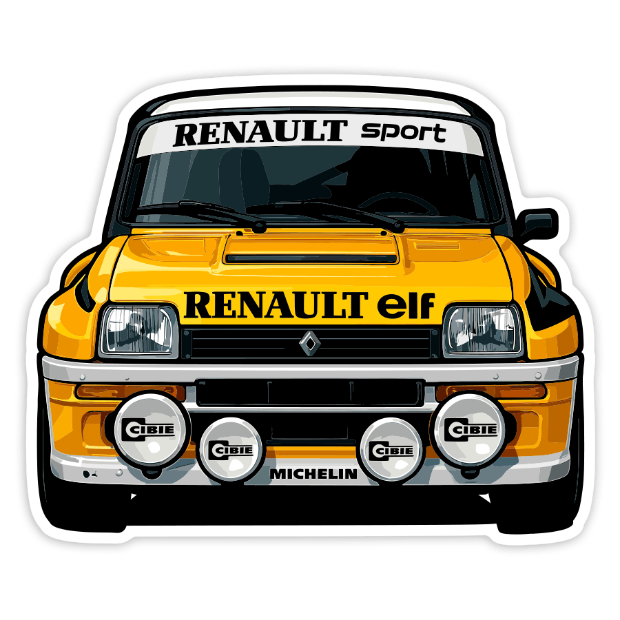 Pegatinas: Coche Renault 5 Turbo Rally
