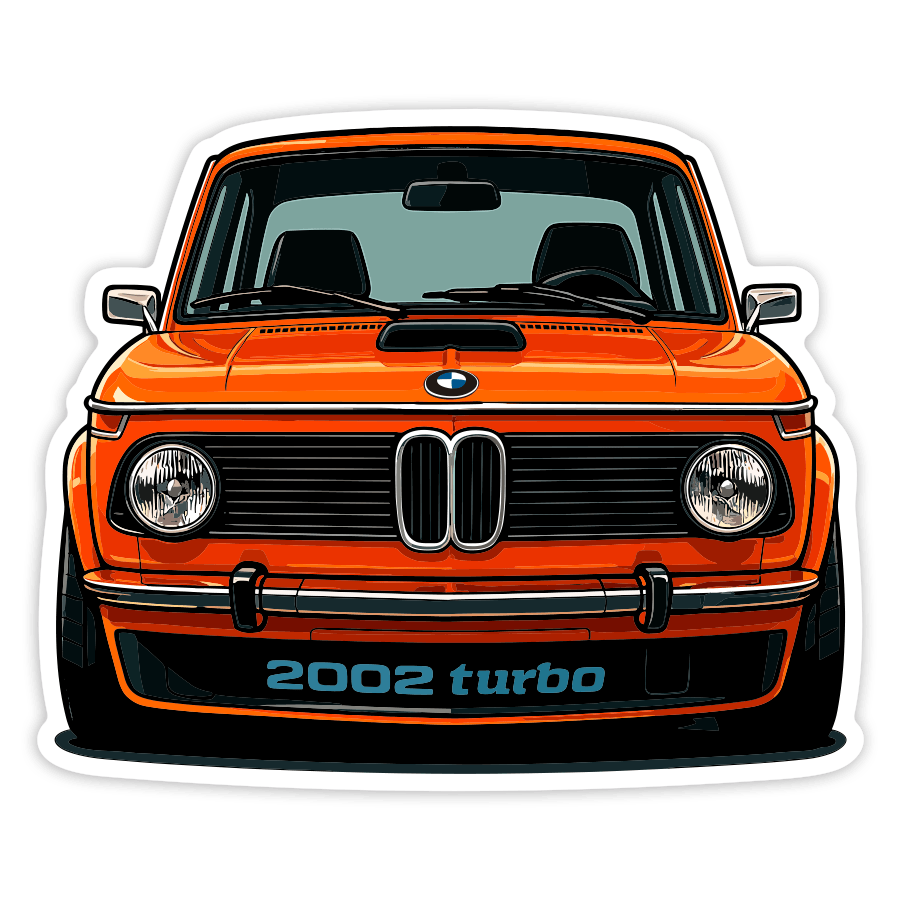 Pegatinas: Coche BMW 2002 Turbo