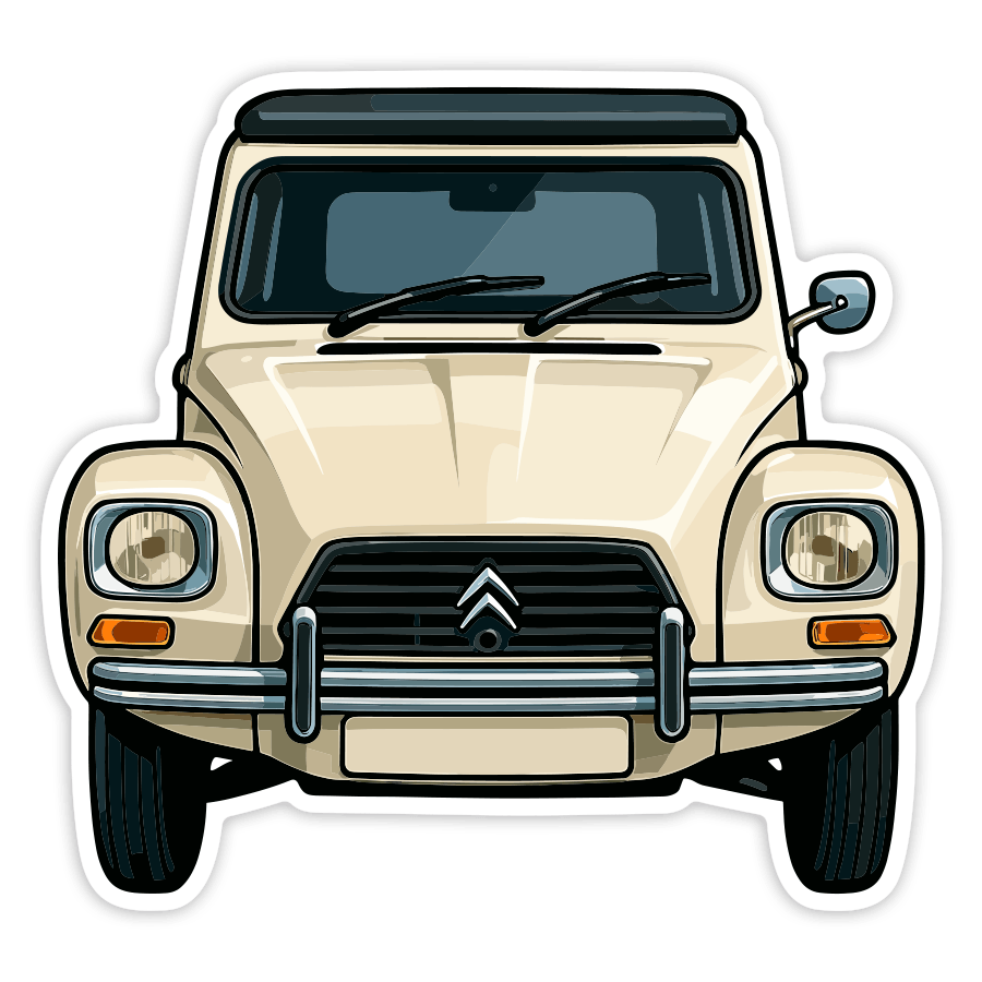 Pegatinas: Coche Citroën Dyane