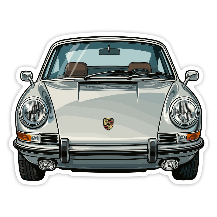 Pegatinas: Coche Porsche 911 Clásico
