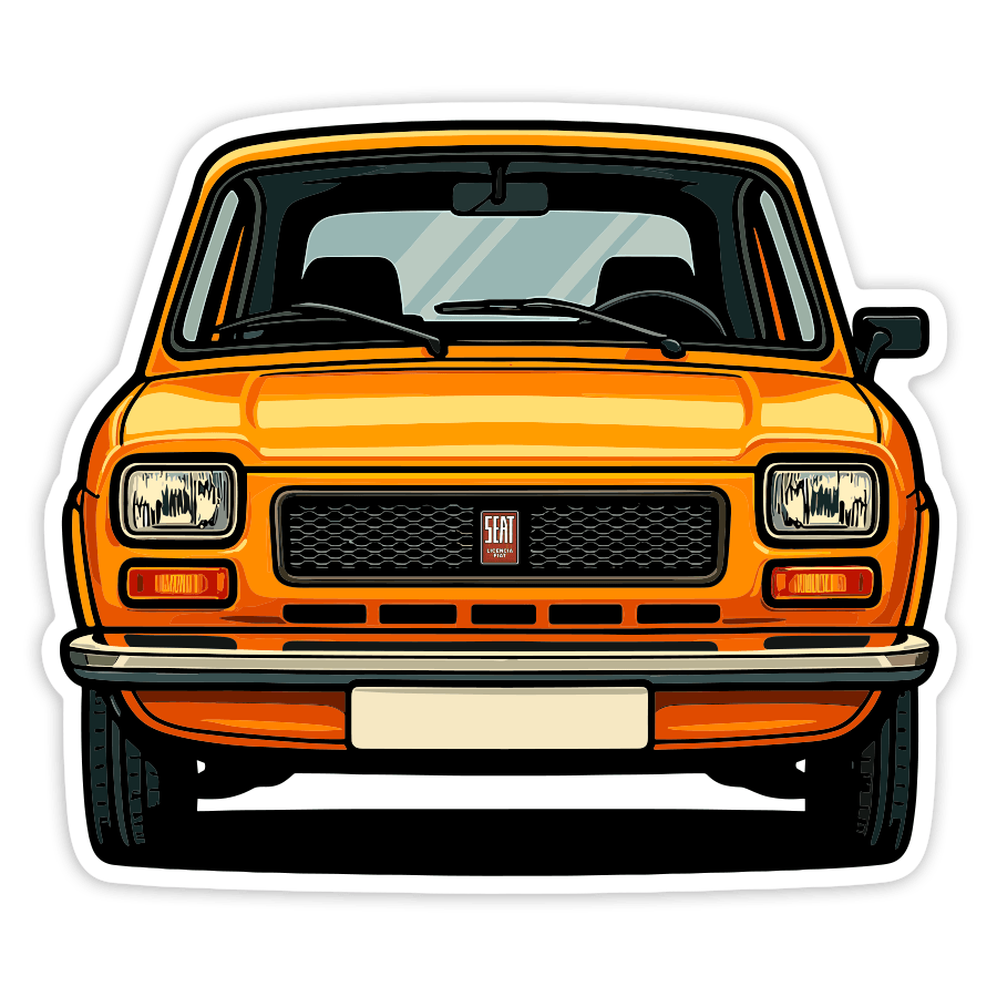 Pegatinas: Coche SEAT 127