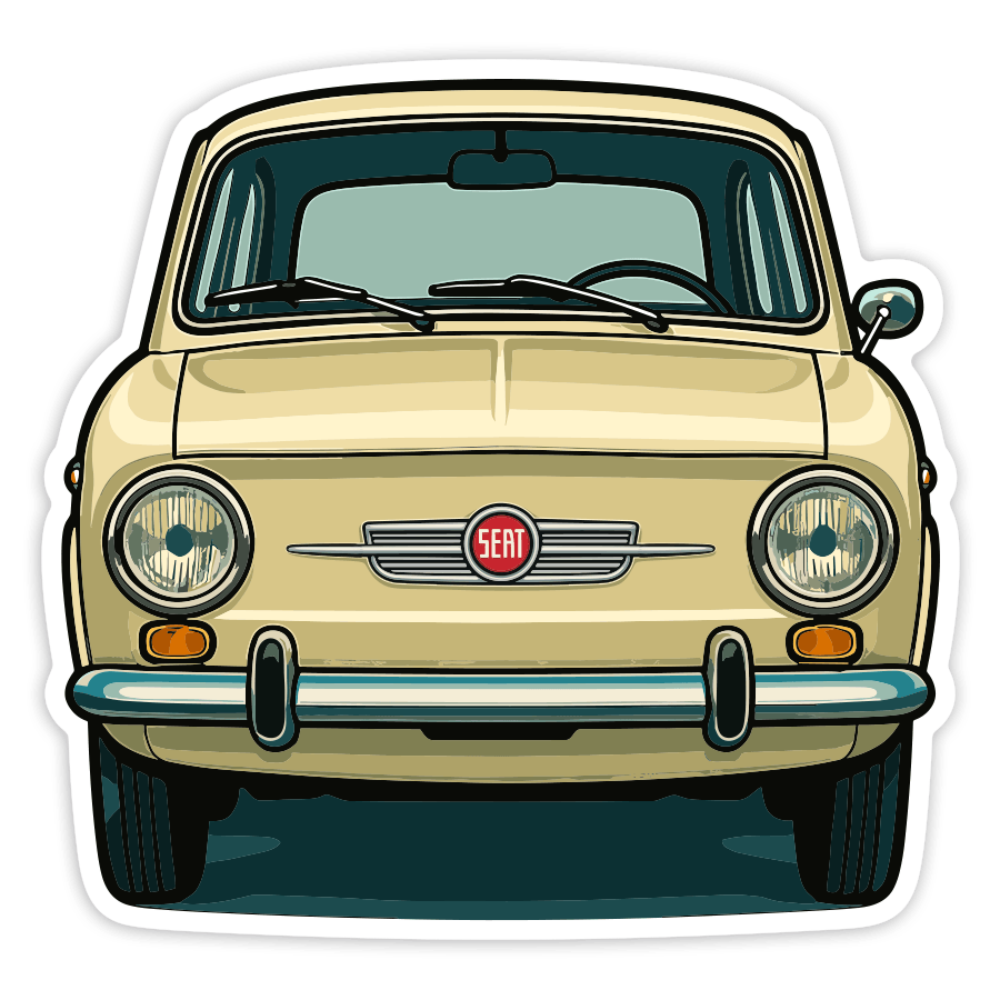 Pegatinas: Coche SEAT 850