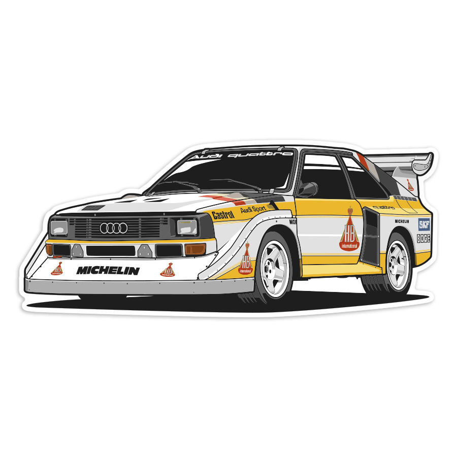Pegatinas: Audi Quattro S1 Grupo B