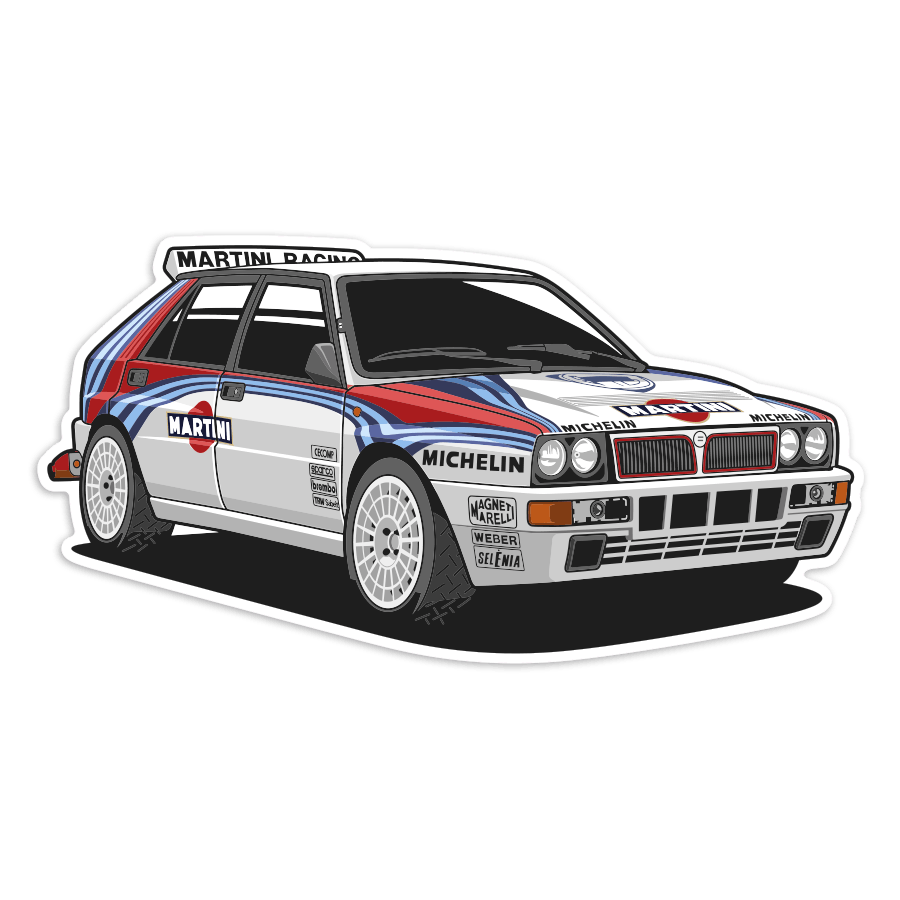 Pegatinas: Lancia Delta Integrale Martini
