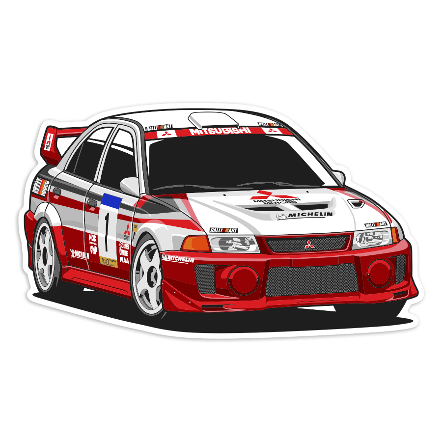 Pegatinas: Mitsubishi Lancer Evo VI