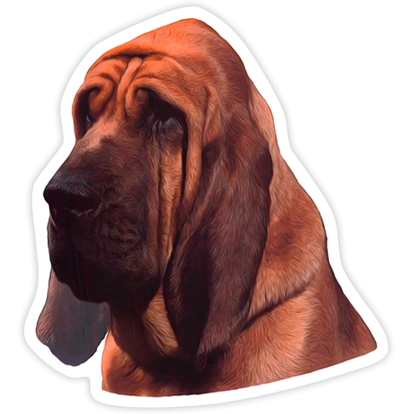 Pegatinas: Perro de San Huberto