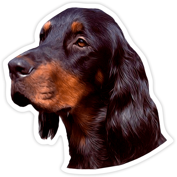 Pegatinas: Gordon Setter