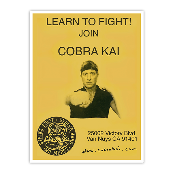 Pegatinas: Cobra Kai Learn to Fight!