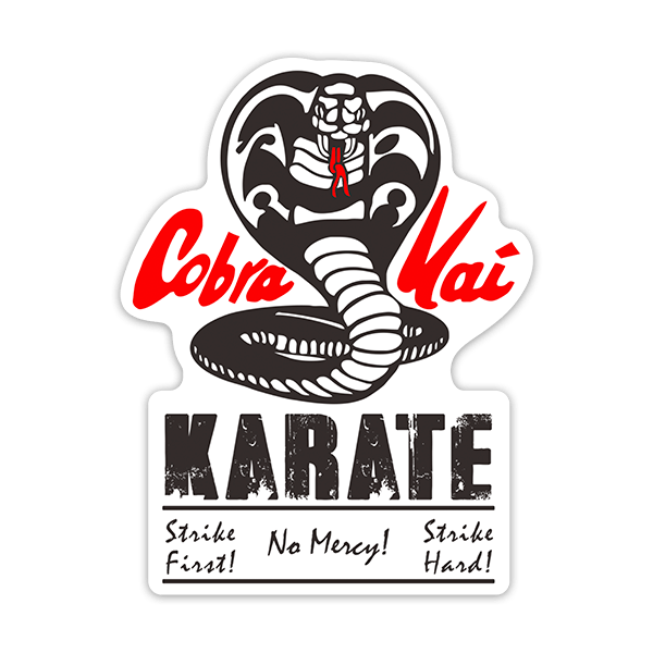Pegatinas: Cobra Kai Karate No Mercy!