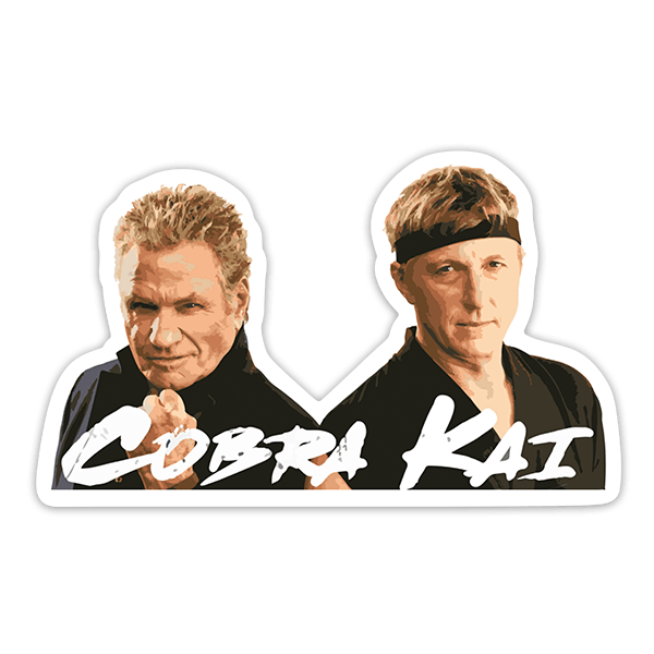 Pegatinas: Cobra Kai, John Kresse y Johnny Lawrence 