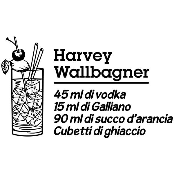 Vinilos Decorativos: Cocktail Harvey Wallbagner - italiano