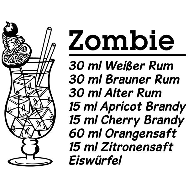 Vinilos Decorativos: Cocktail Zombie - alemán