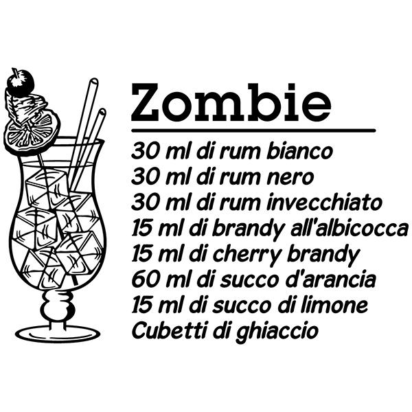 Vinilos Decorativos: Cocktail Zombie - italiano