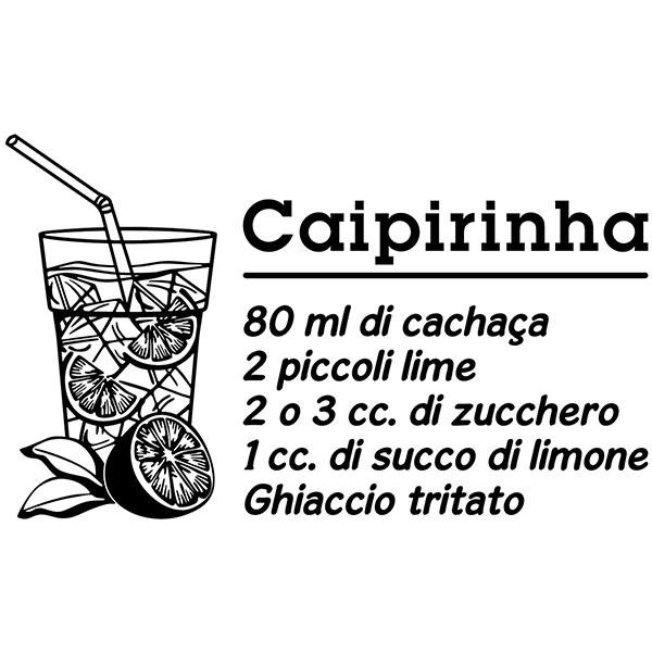 Vinilos Decorativos: Cocktail Caipiriña - italiano