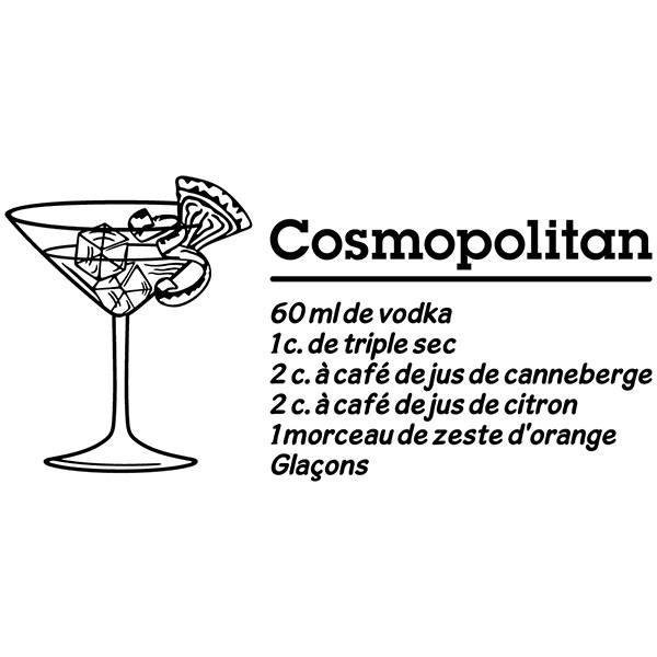 Vinilos Decorativos: Cocktail Cosmopolitan - francés