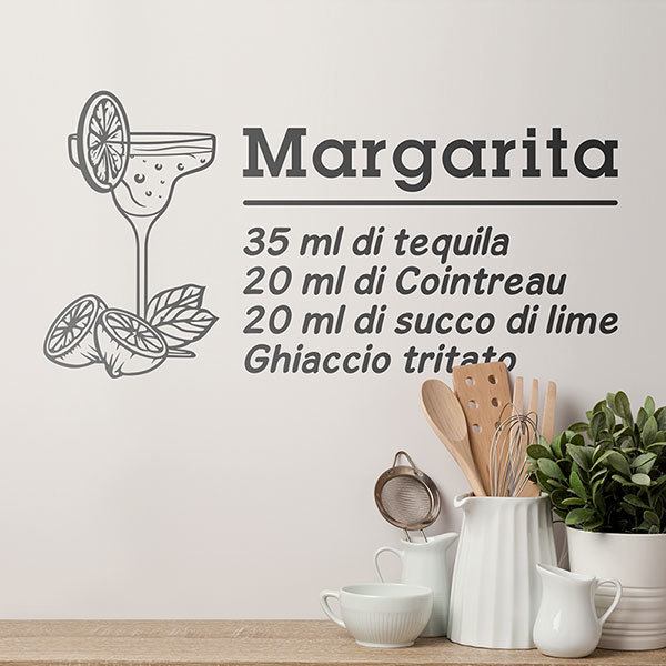 Vinilos Decorativos: Cocktail Margarita - italiano