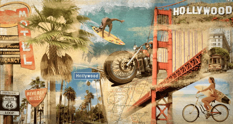 Fotomurales: Collage California