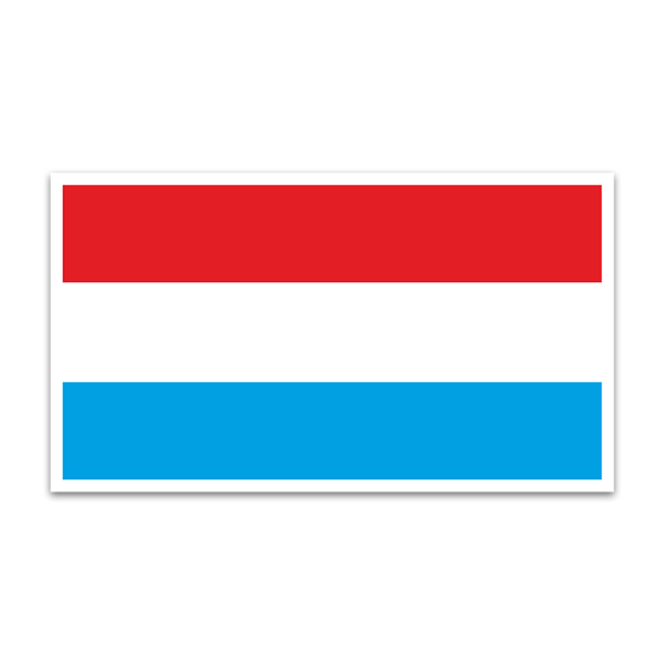 Pegatinas: Vinilo Bandera de Luxemburgo