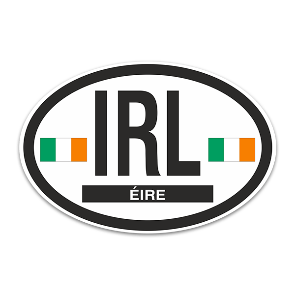 Pegatinas: Óvalo Eire (Irlanda) IRL